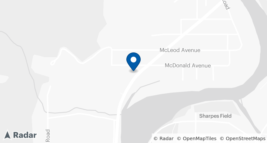 Carte de l'emplacement de Dairy Queen:: 1610 McDonald Ave, Fernie, BC, V0B 1M0